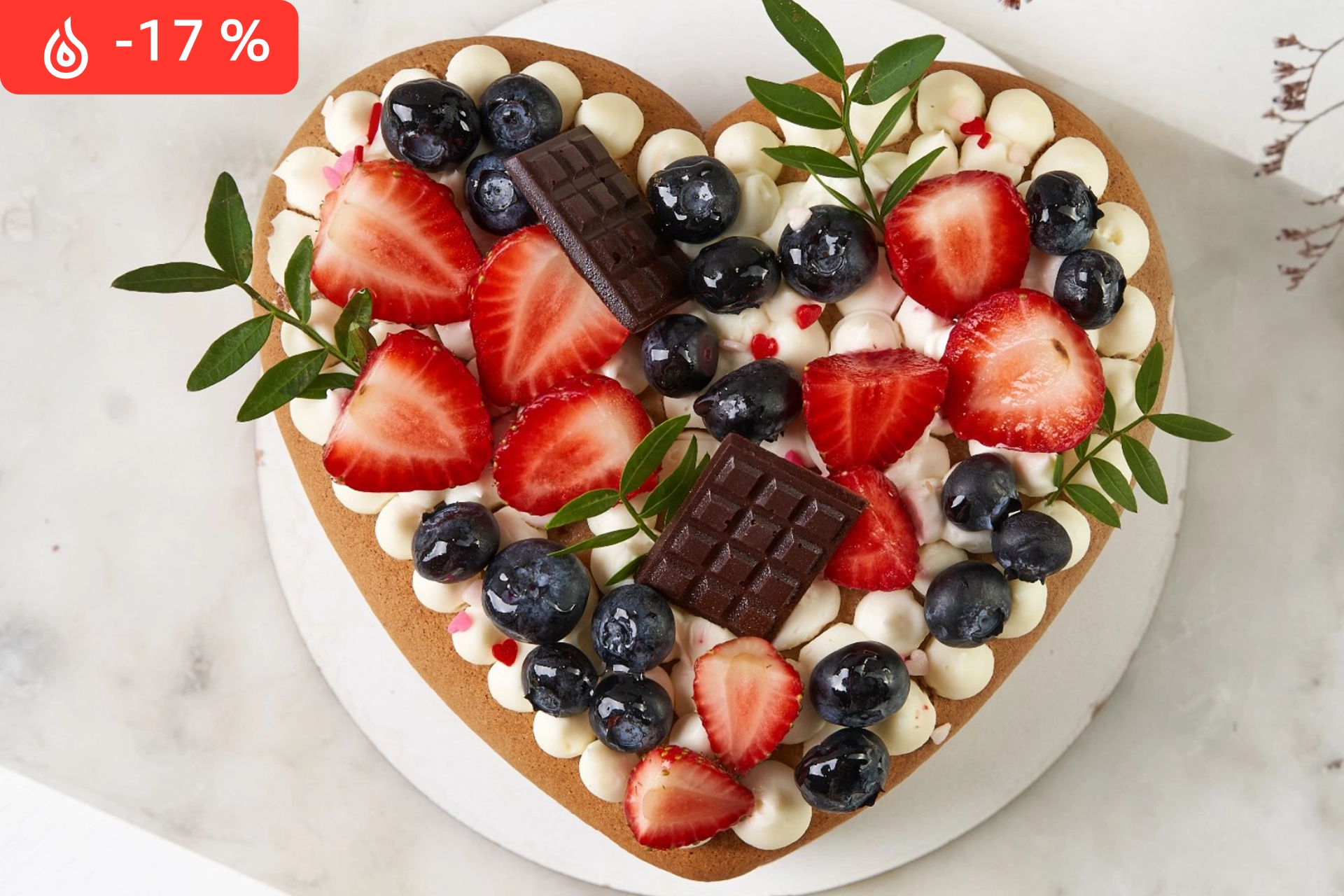 Торт "МЕДОВОЕ СЕРДЦЕ"💝 со скидкой 17%