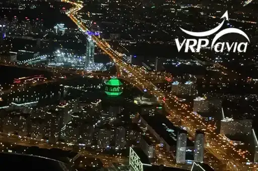Обзорный полет над ночным Минском (30 минут, 1 пассажир) с 7% скидкой в VRP Avia