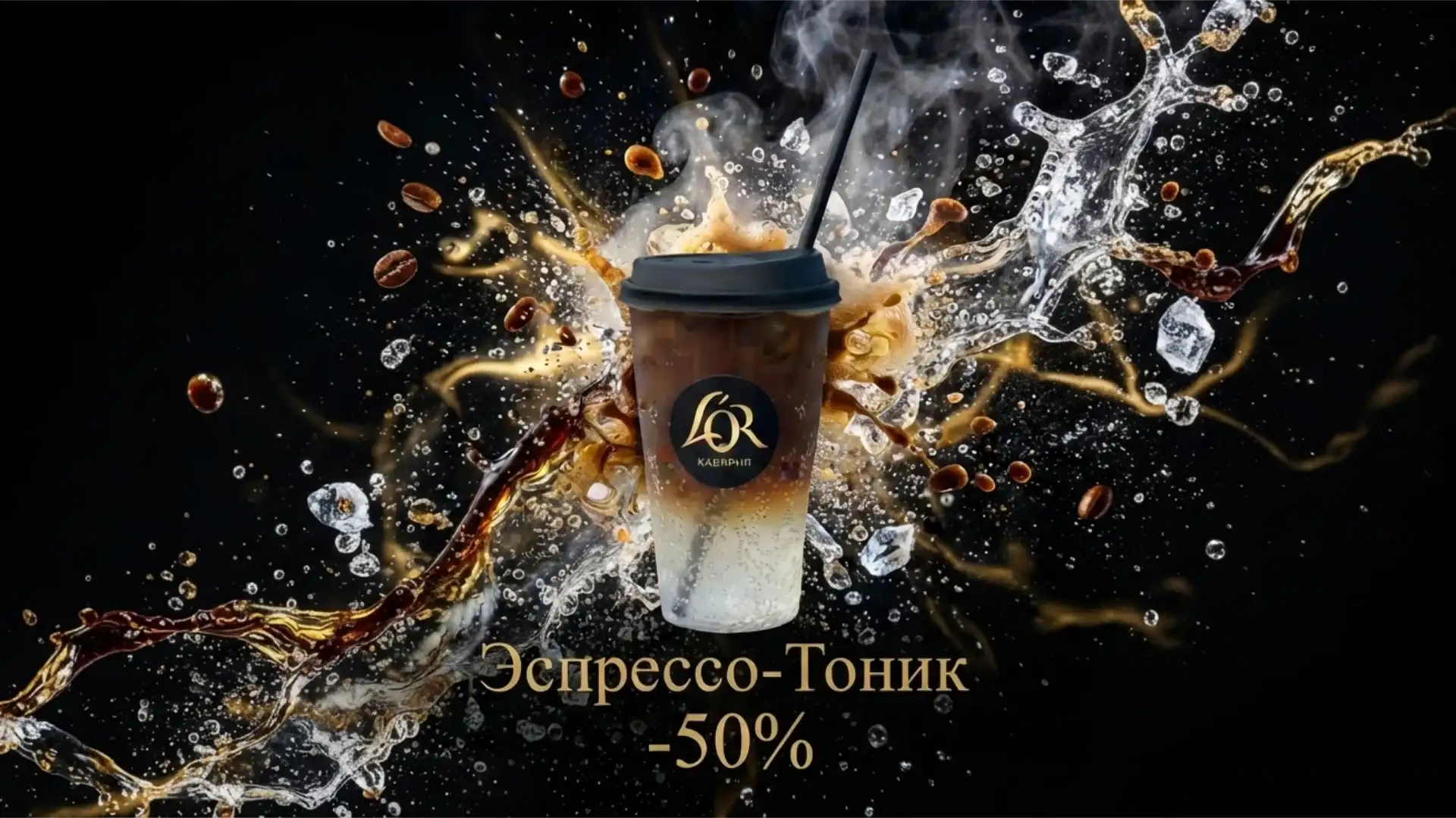 -50% на Эспрессо-Тоник всего 4,50 руб вместо 9,00 руб